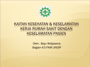 sistem manajemen keselamatan kesehatan kerja rumah sakit