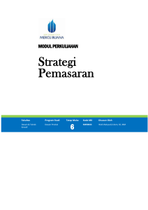 Strategi Pemasaran adalah suatu cara yang digunakan untuk