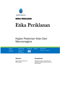 Modul Etika Periklanan [TM10]