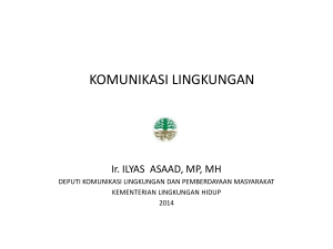 KOMUNIKASI LINGKUNGAN