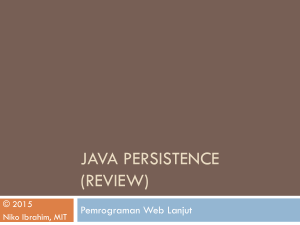 Java Persistence