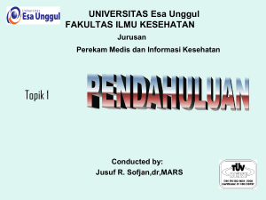 Topik 1 - Universitas Esa Unggul