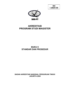 BUKU 2-STANDAR DAN PROSEDUR AKREDITASI PS S2