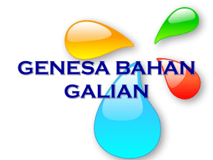 GENESA BAHAN GALIAN