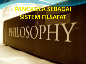 pancasila sebagai sistem filsafat