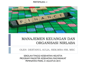 manajemen keuangan dan organisasi nir laba