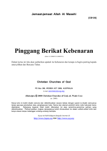 Pinggang Berikat Kebenaran [CB126] - Jemaat