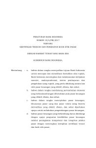 peraturan bank indonesia nomor 19/5/pbi/2017 tentang sertifikasi