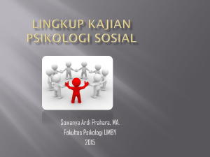 Lingkup Kajian Psikologi Sosial