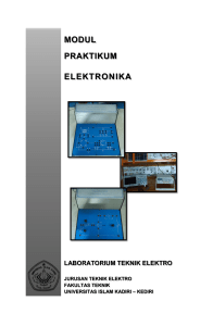 modul praktikum elektronika laboratorium teknik elektro