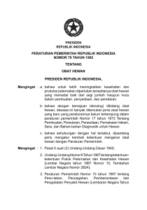 PERATURAN PEMERINTAH REPUBLIK INDONESIA NOMOR 78
