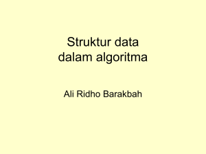 Struktur Data dalam algoritma