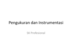 Pengukuran dan Instrumentasi