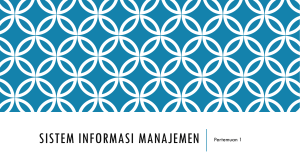 Sistem Informasi Manajemen