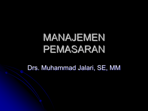 manajemen pemasaran - E