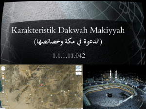 Karakteristik Dakwah Makiyyah