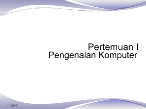 Pertemuan 1