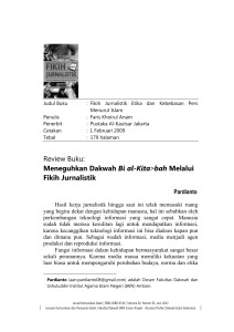 Review Buku: Meneguhkan Dakwah Bi al-Kita>bah