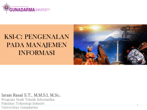 1. PENGENALAN PADA MANAJEMEN INFORMASI