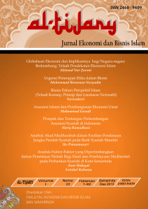 Telaah Pendekatan Ekonomi Islam Urgensi Penerapan Etika