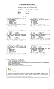 ULANGAN TENGAH SEMESTER ips kls vii