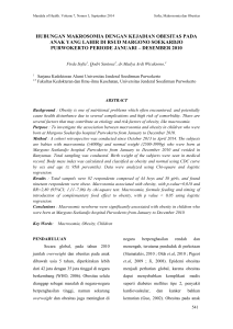 hubungan makrosomia dengan kejadian obesitas pada anak yang