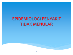 epidemiologi penyakit tidak menular