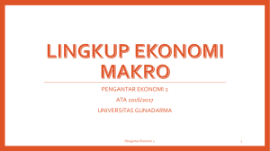 LINGKUP EKONOMI MAKRO