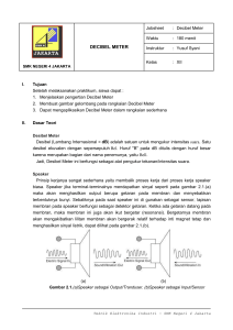 Jobsheet Decibel Meter