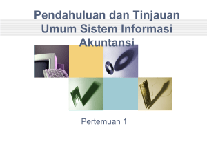 Pendahuluan dan Tinjauan Umum Sistem Informasi