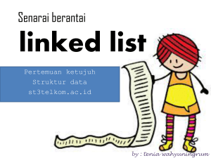 linked list - Tenia Wahyuningrum