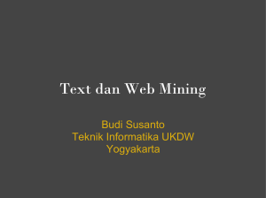 Text dan Web Mining