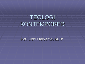 TEOLOGI KONTEMPORER