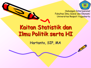 Kaitan Statistik dan Ilmu Politik serta HI