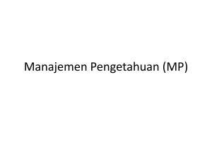 Manajemen Pengetahuan (MP)