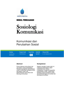 Modul Sosiologi Komunikasi [TM9]