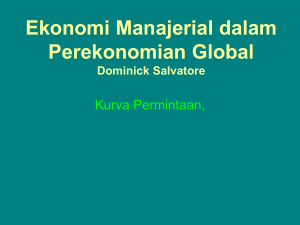 Ekonomi Manajerial dalam Perekonomian Global Dominick Salvatore