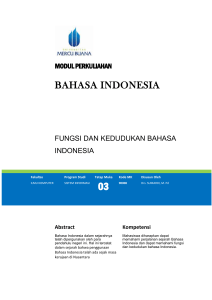 Modul Bahasa Indonesia [TM3]