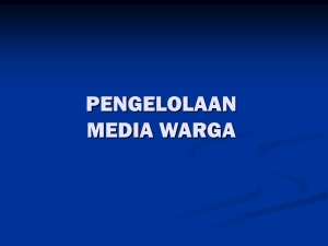 Pengelolaan Media Warga