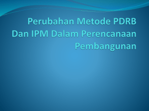 Data Dalam Perencanaan Pembangunan - BAPPEDA