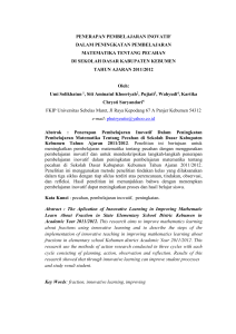 penerapan pembelajaran inovatif - Jurnal FKIP UNS