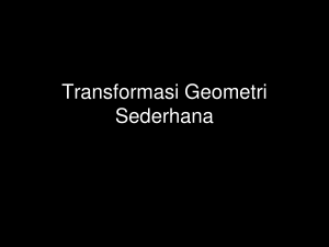 Transformasi Geometri Sederhana