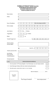 Formulir Pendaftaran - Official Website of AKADEMI KEBIDANAN