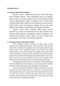 Pengelolaan Kurikulum Kurikulum Tingkat Satuan Pendidikan