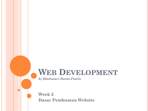Web Development by Hestiasari Rante