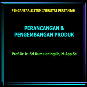 PENGANTAR SISTEM INDUSTRI PERTANIAN