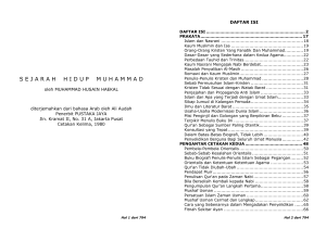 Sejarah Hidup Nabi Muhammad SAW