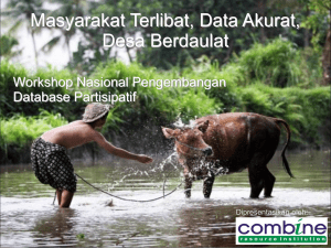 Masyarakat Terlibat, Data Akurat, Desa Berdaulat