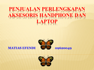 penjualan perlengkapan aksesoris handphone dan