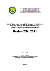 Kode KCMI – 2011